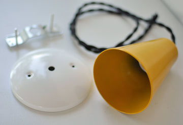 Pendant Light Kit- Honey Yellow