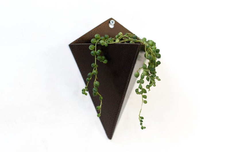 Isosceles Planter. Geometric Hanging Wall Planter